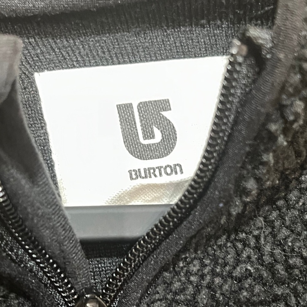 Burton Sherpa Fleece‎ Jacket | Women’s M | Cozy Black Zip-Up Fall Layer - Picture 8 of 11
